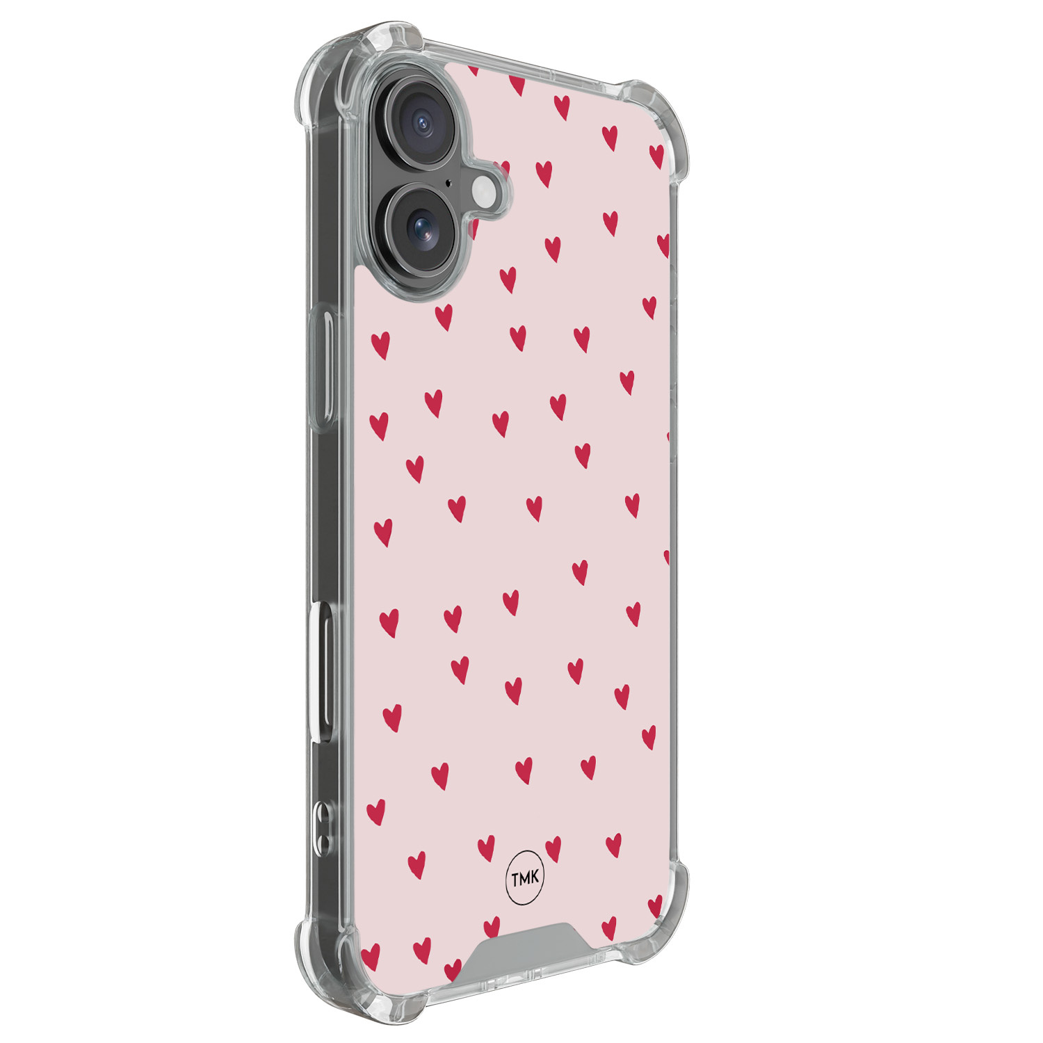 TMK iPhone 17 shockproof hoesje - Cute hearts