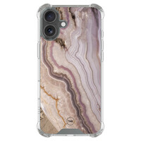 TMK iPhone 17 shockproof hoesje - Blush marble
