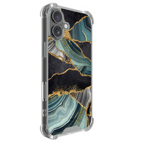 TMK iPhone 17 shockproof hoesje - Marble jade stone