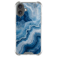 TMK iPhone 17 shockproof hoesje - Skystone marble