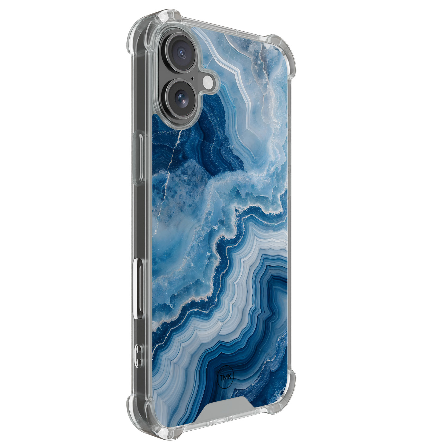 TMK iPhone 17 shockproof hoesje - Skystone marble