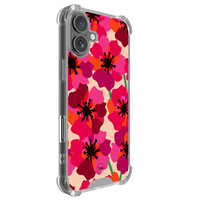 TMK iPhone 17 shockproof hoesje - Pink floral bliss