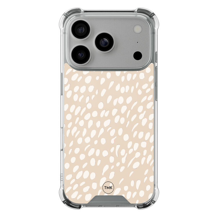 Casevibes iPhone 17 Pro shockproof hoesje - Sand dots