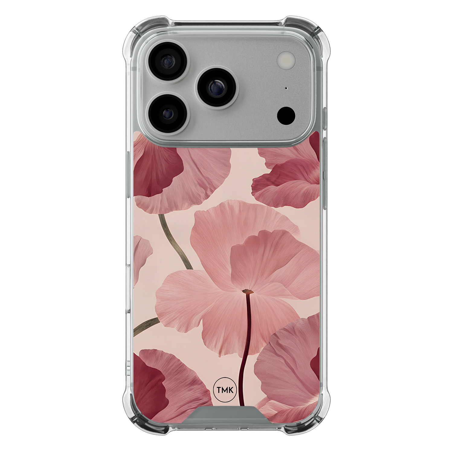 TMK iPhone 17 Pro shockproof hoesje - Vintage blossom