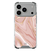 TMK iPhone 17 Pro shockproof hoesje - Rose marble