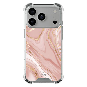 TMK iPhone 17 Pro shockproof hoesje - Rose marble