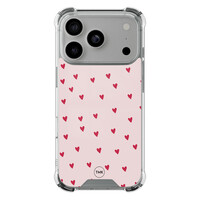 TMK iPhone 17 Pro shockproof hoesje - Cute hearts