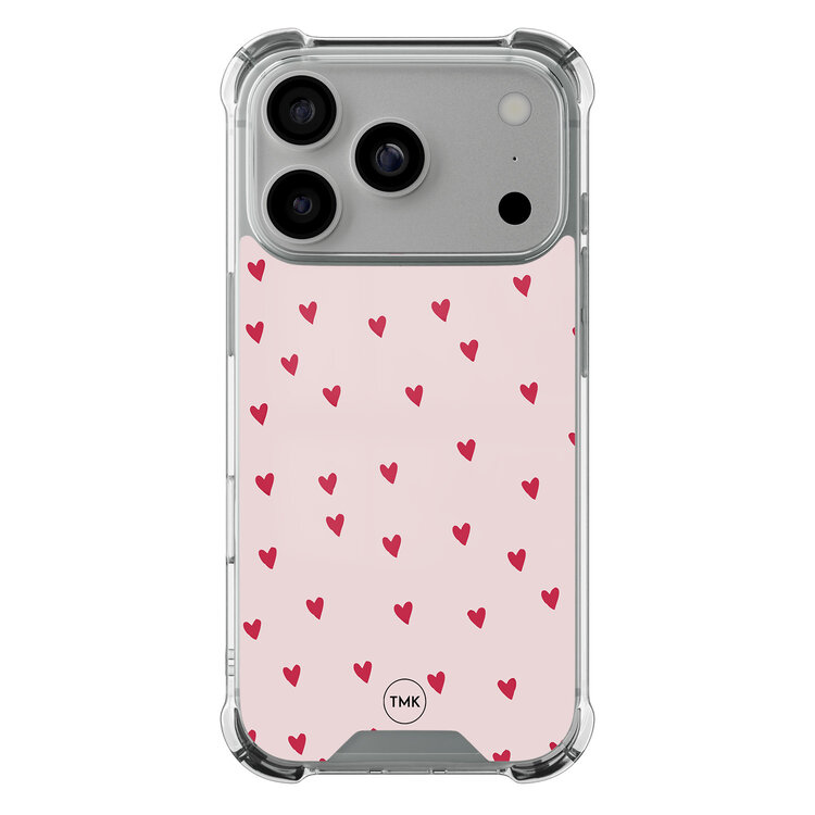 Casevibes iPhone 17 Pro shockproof hoesje - Cute hearts