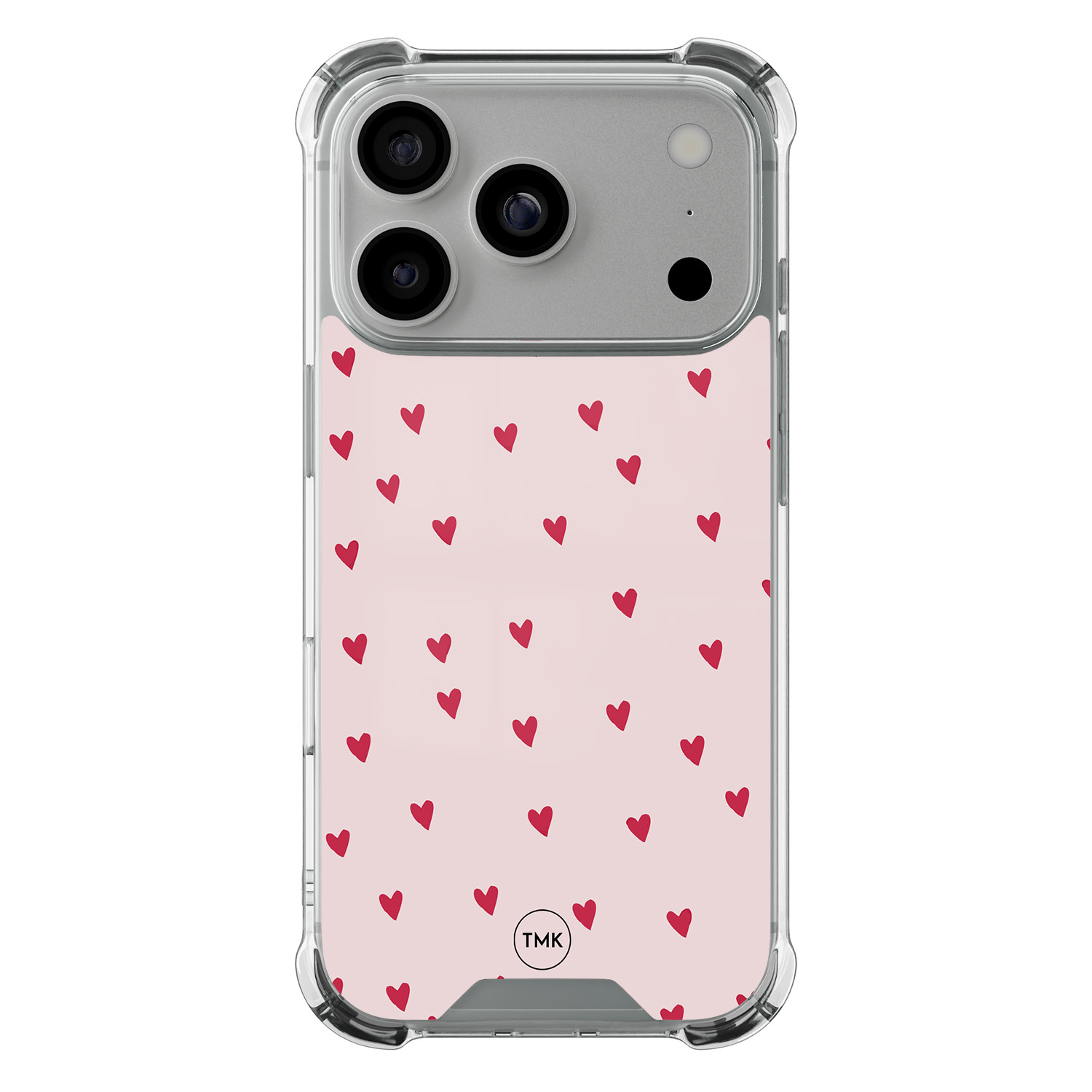 TMK iPhone 17 Pro shockproof hoesje - Cute hearts