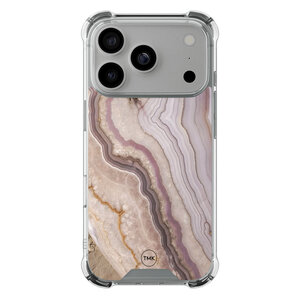 TMK iPhone 17 Pro shockproof hoesje - Blush marble