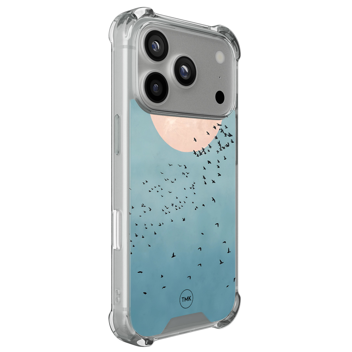 TMK iPhone 17 Pro shockproof hoesje - Moon birds