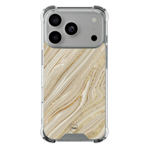 Casevibes iPhone 17 Pro shockproof hoesje - Golden marble