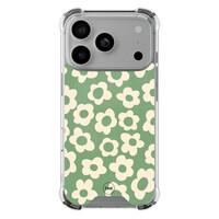 TMK iPhone 17 Pro shockproof hoesje - Retro cute flowers