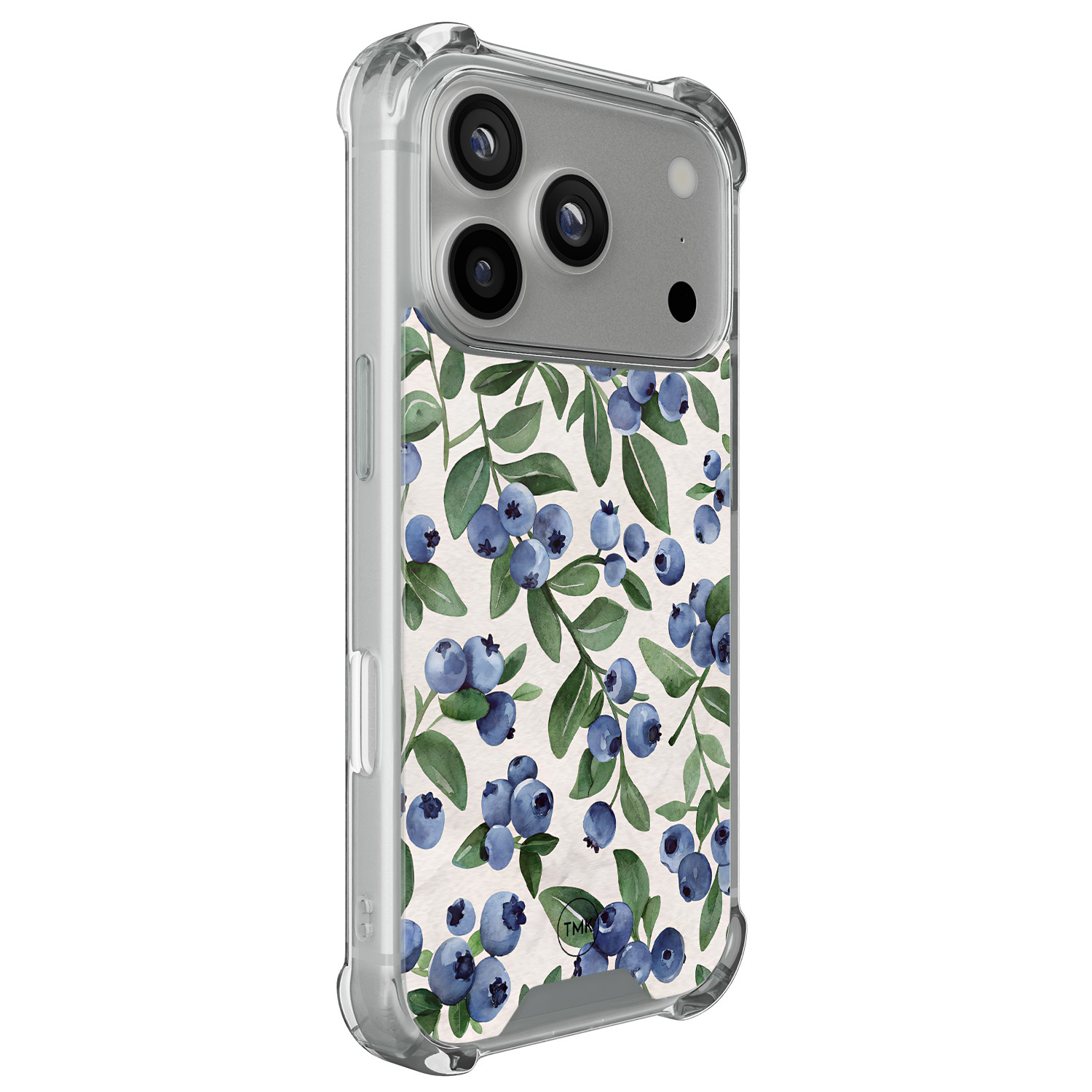 TMK iPhone 17 Pro shockproof hoesje - Blueberries
