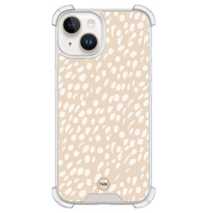 Casevibes iPhone 14 shockproof hoesje - Sand dots