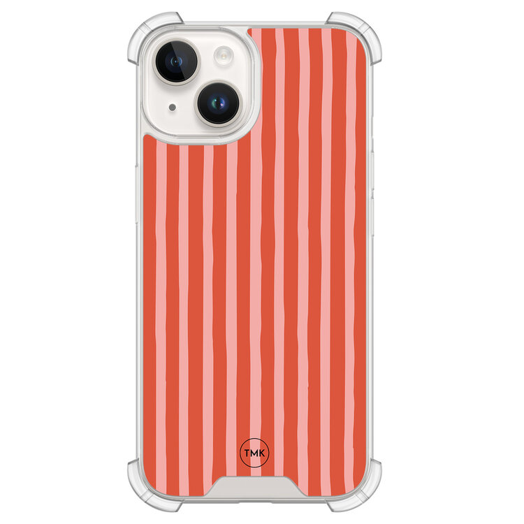 TMK iPhone 14 shockproof hoesje - Streepjes