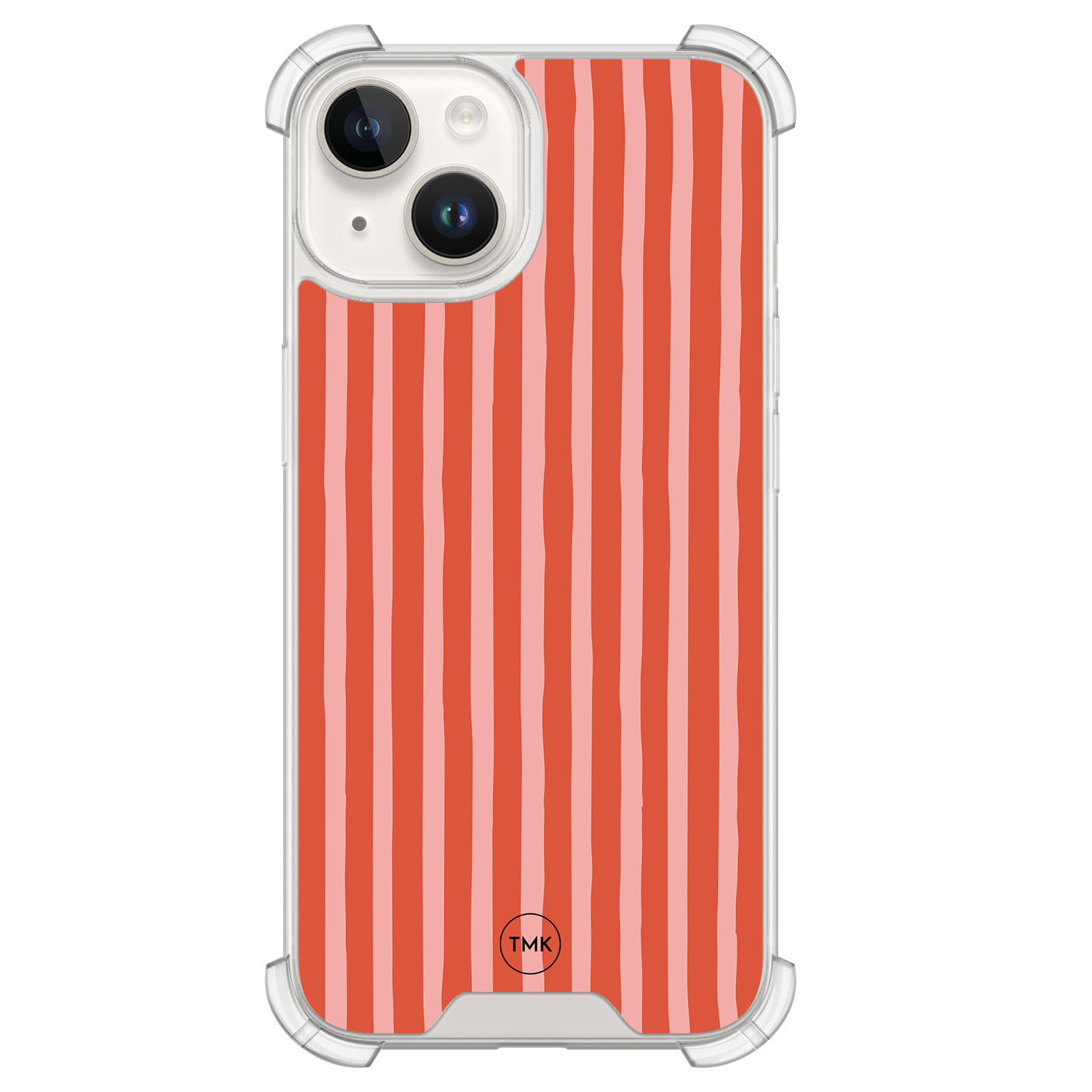 TMK iPhone 14 shockproof hoesje - Streepjes