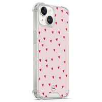 TMK iPhone 14 shockproof hoesje - Cute hearts