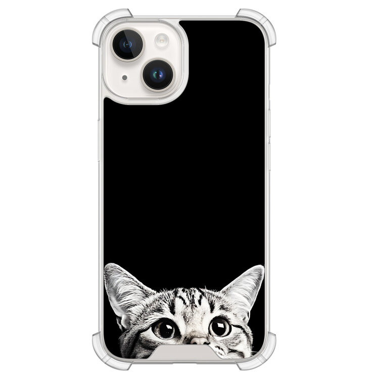 TMK iPhone 14 shockproof hoesje - Kat kiekeboe