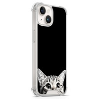 TMK iPhone 14 shockproof hoesje - Kat kiekeboe