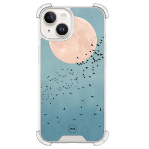 Casevibes iPhone 14 shockproof hoesje - Moon birds