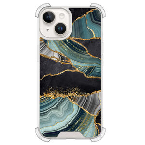 Casevibes iPhone 14 shockproof hoesje - Marble jade stone