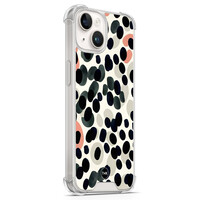 TMK iPhone 14 shockproof hoesje - Modern dots