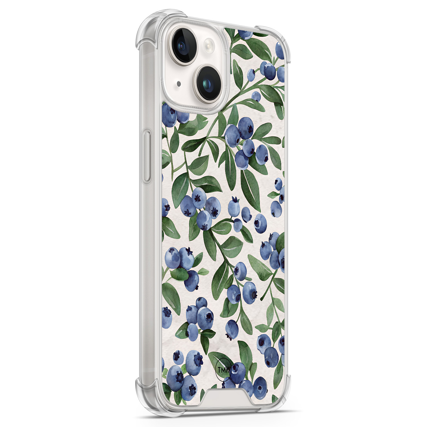 TMK iPhone 14 shockproof hoesje - Blueberries