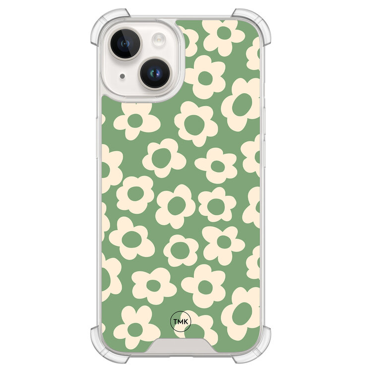 Casevibes iPhone 14 shockproof hoesje - Retro cute flowers