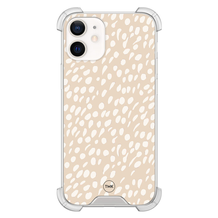 TMK iPhone 12 mini shockproof hoesje - Sand dots