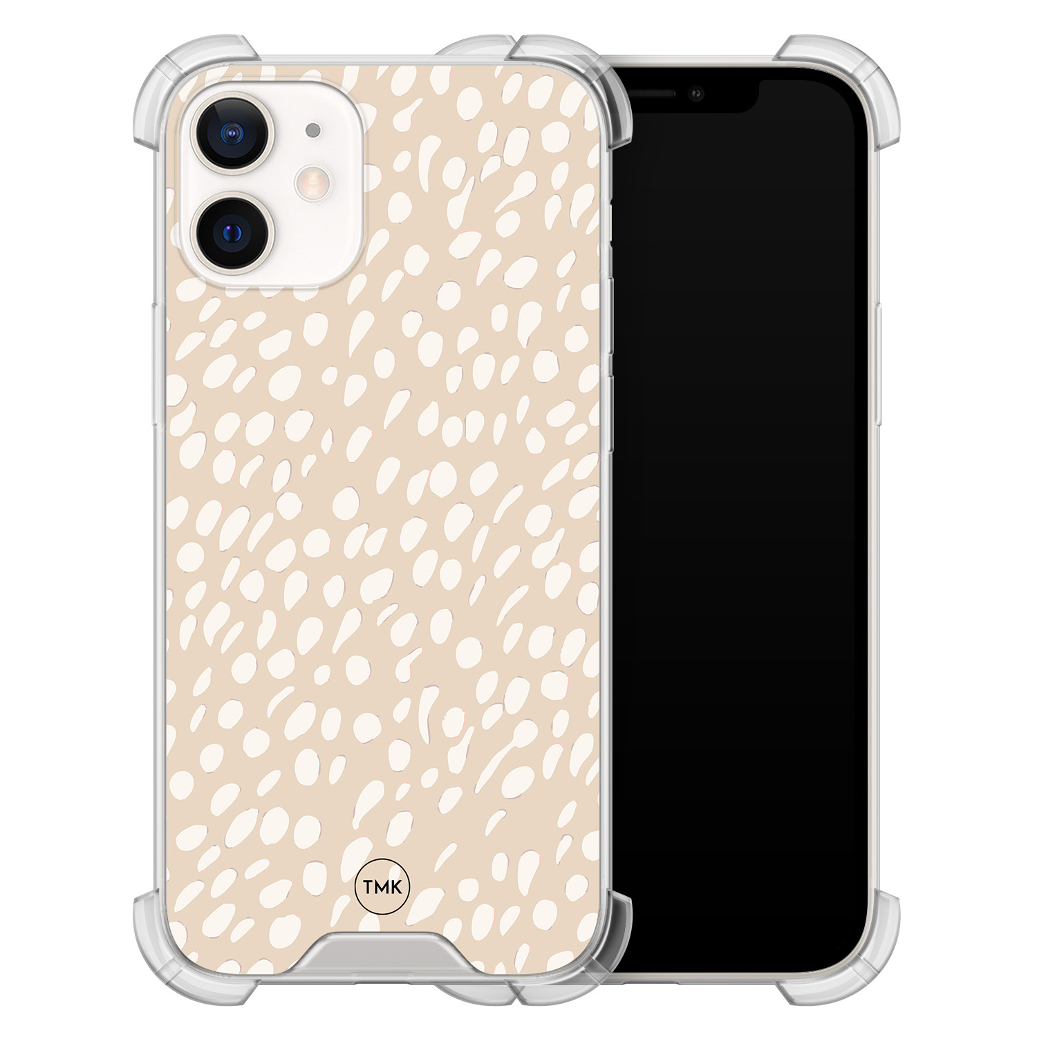 TMK iPhone 12 mini shockproof hoesje - Sand dots