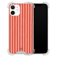 TMK iPhone 12 mini shockproof hoesje - Streepjes