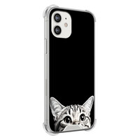 TMK iPhone 12 mini shockproof hoesje - Kat kiekeboe