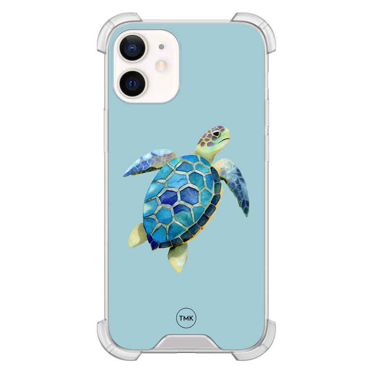 TMK iPhone 12 mini shockproof hoesje - Schildpad