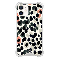 TMK iPhone 12 mini shockproof hoesje - Modern dots