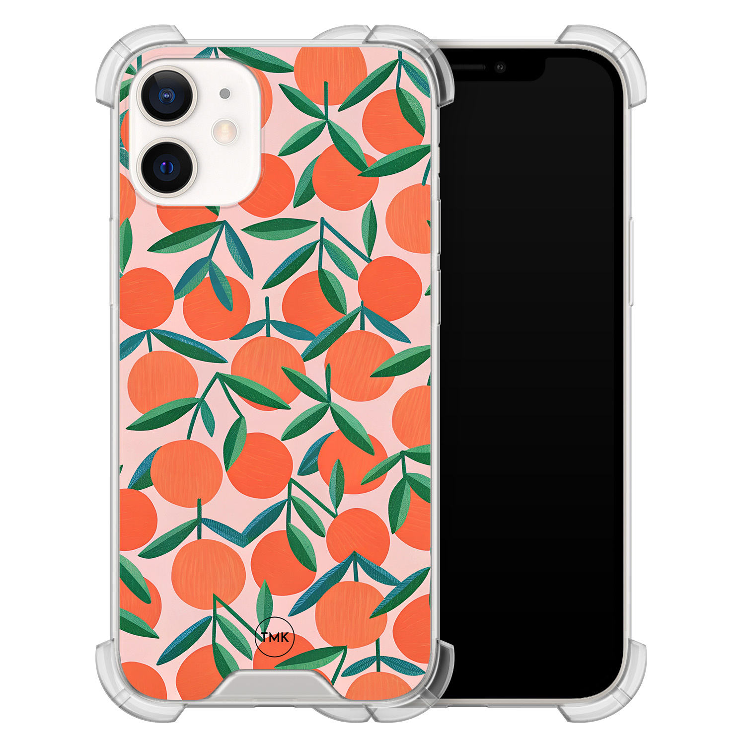 TMK iPhone 12 mini shockproof hoesje - Sweet oranges