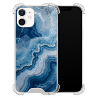 TMK iPhone 12 mini shockproof hoesje - Skystone marble