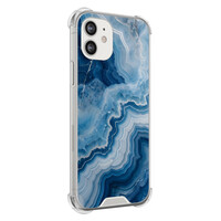 TMK iPhone 12 mini shockproof hoesje - Skystone marble