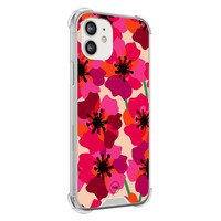 TMK iPhone 12 mini shockproof hoesje - Pink floral bliss