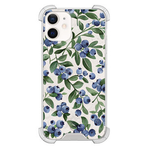 TMK iPhone 12 mini shockproof hoesje - Blueberries