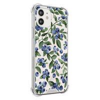 TMK iPhone 12 mini shockproof hoesje - Blueberries