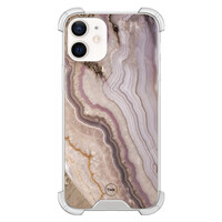 TMK iPhone 12 mini shockproof hoesje - Blush marble