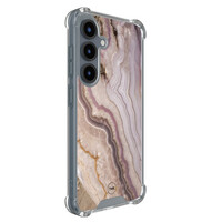 TMK Samsung Galaxy S25 shockproof hoesje - Blush marble