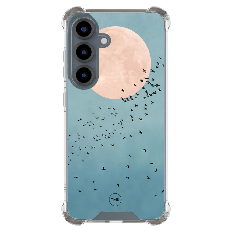 Casevibes Samsung Galaxy S25 shockproof hoesje - Moon birds