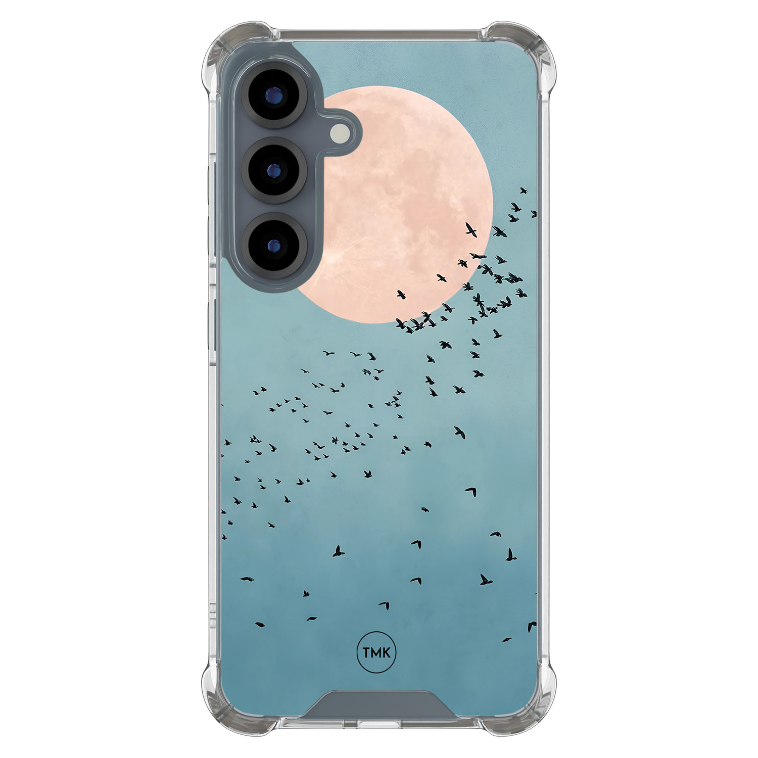 TMK Samsung Galaxy S25 shockproof hoesje - Moon birds