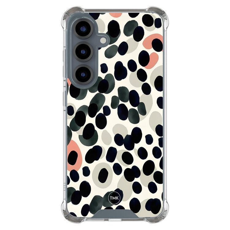 TMK Samsung Galaxy S25 shockproof hoesje - Modern dots