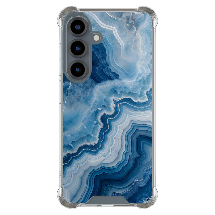 Casevibes Samsung Galaxy S25 shockproof hoesje - Skystone marble