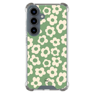 Casevibes Samsung Galaxy S25 shockproof hoesje - Retro cute flowers