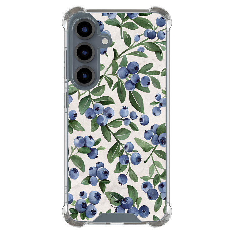 Casevibes Samsung Galaxy S25 shockproof hoesje - Blueberries