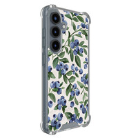 TMK Samsung Galaxy S25 shockproof hoesje - Blueberries